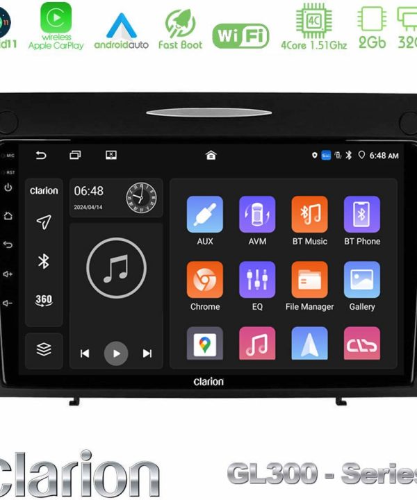 Kimpiris - Clarion GL300 Series 4Core Android11 2+32GB Mercedes SLK Class Navigation Multimedia Tablet 9" Με Carplay & Android Auto
