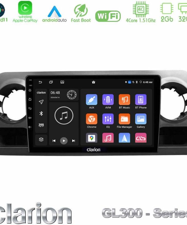 Kimpiris - Clarion GL300 Series 4Core Android11 2+32GB Mercedes Sprinter W907 Navigation Multimedia Tablet 10" Με Carplay & Android Auto
