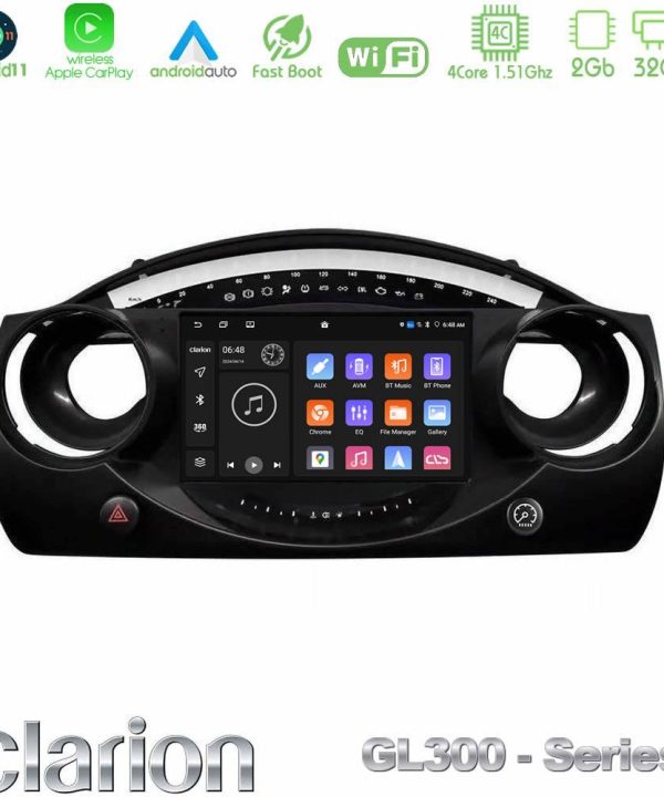 Kimpiris - Clarion GL300 Series 4Core Android11 2+32GB Mini Cooper R50 Navigation Multimedia Tablet 9" Με Carplay & Android Auto