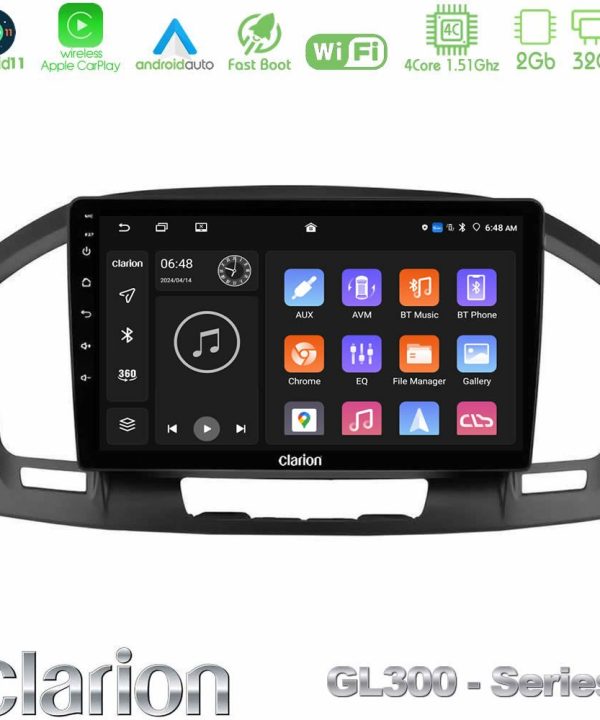 Kimpiris - Clarion GL300 Series 4Core Android11 2+32GB Opel Insignia 2008-2013 Navigation Multimedia Tablet 9" Με Carplay & Android Auto