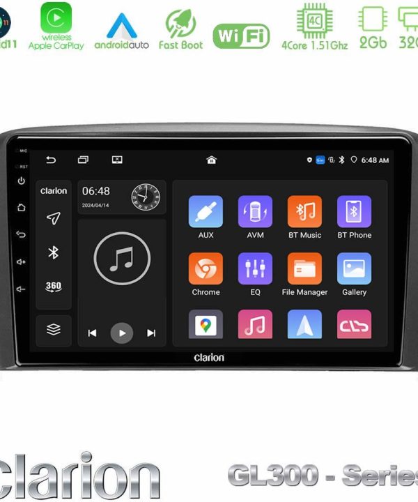 Kimpiris - Clarion GL300 Series 4Core Android11 2+32GB Volvo S80 1998-2006 Navigation Multimedia Tablet 9" Με Carplay & Android Auto