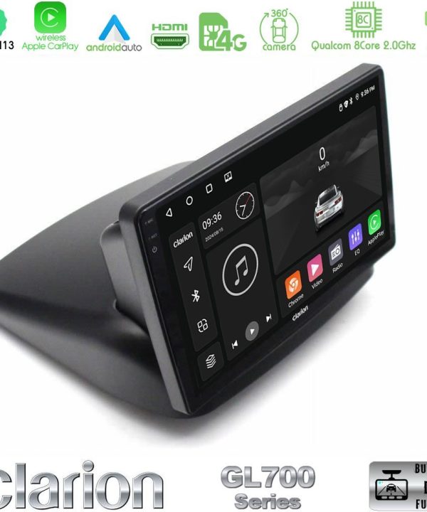 Kimpiris - Clarion GL700 Series 8Core Android13 4+64GB Fiat Doblo 2002-2009 Navigation Multimedia Tablet 10" Με Carplay & Android Auto