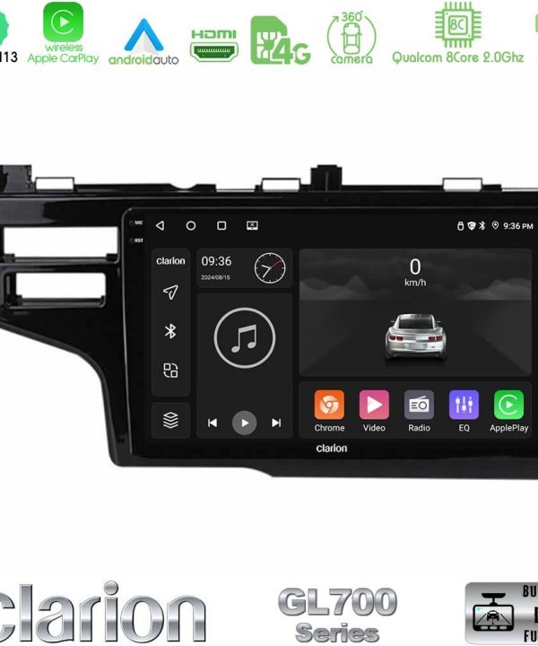 Kimpiris - Clarion GL700 Series 8Core Android13 4+64GB Honda Jazz 2013-2020 Navigation Multimedia Tablet 9" Με Carplay & Android Auto