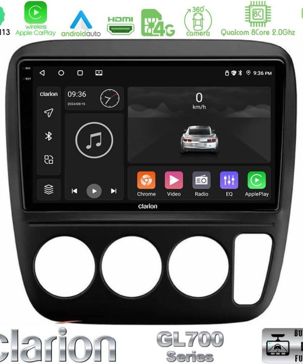 Kimpiris - Clarion GL700 Series 8Core Android13 4+64GB Honda CRV 1997-2001 Navigation Multimedia Tablet 9" Με Carplay & Android Auto