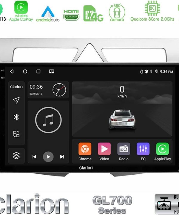 Kimpiris - Clarion GL700 Series 8Core Android13 4+64GB Kia Picanto Navigation Multimedia Tablet 9" Με Carplay & Android Auto