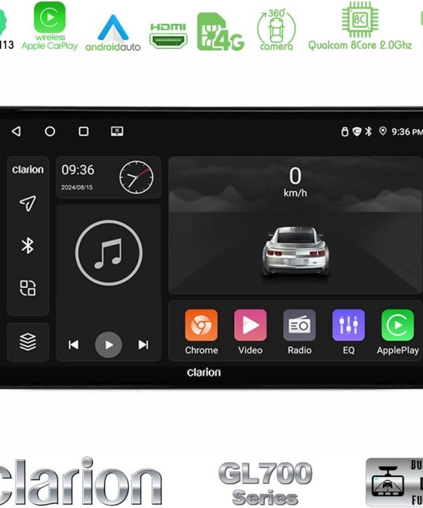 Kimpiris - Clarion GL700 Series Kia Ceed 2007-2009 8Core Android13 4+64GB Navigation Multimedia Tablet 9" Με Carplay & Android Auto Με Carplay & Android Auto