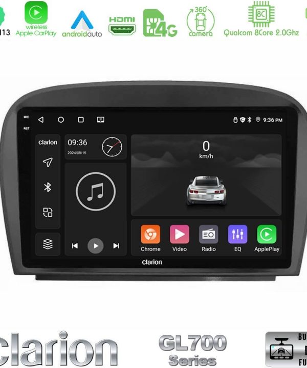 Kimpiris - Clarion GL700 Series 8Core Android13 4+64GB Mercedes SL Class 2005-2011 Navigation Multimedia Tablet 9" Με Carplay & Android Auto