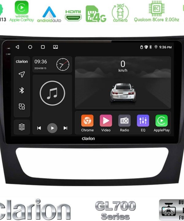 Kimpiris - Clarion GL700 Series 8Core Android13 4+64GB Mercedes E Class / CLS Class Navigation Multimedia Tablet 9" Με Carplay & Android Auto