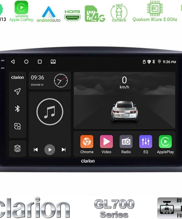 Kimpiris - Clarion GL700 Series 8Core Android13 4+64GB Mercedes Vito 2015-2021 Navigation Multimedia Tablet 10" Με Carplay & Android Auto