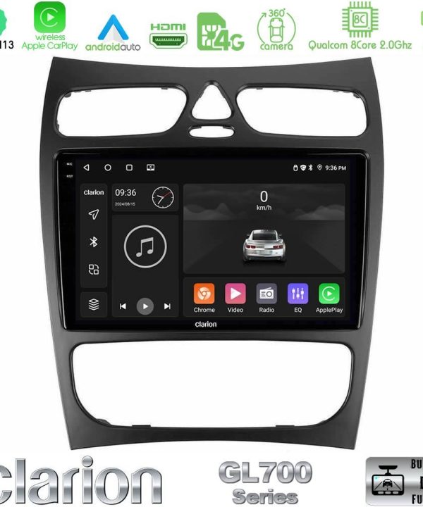 Kimpiris - Clarion GL700 Series 8Core Android13 4+64GB Mercedes CLK Class W209 2000-2004 Navigation Multimedia Tablet 9" Με Carplay & Android Auto