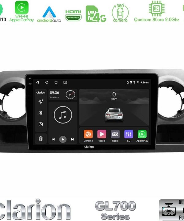 Kimpiris - Clarion GL700 Series 8Core Android13 4+64GB Mercedes Sprinter W907 Navigation Multimedia Tablet 10" Με Carplay & Android Auto