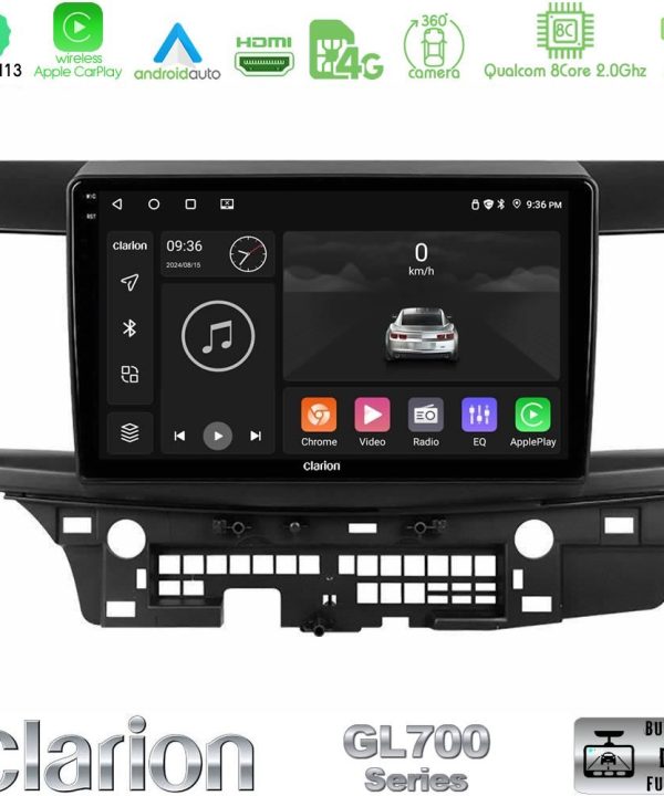 Kimpiris - Clarion GL700 Series 8Core Android13 4+64GB Mitsubishi Lancer 2008 – 2015 Navigation Multimedia Tablet 10" Με Carplay & Android Auto