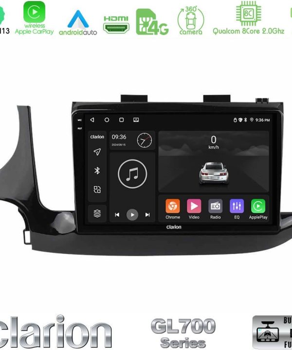 Kimpiris - Clarion GL700 Series 8Core Android13 4+64GB Opel Mokka 2016-2020 Navigation Multimedia Tablet 9" Με Carplay & Android Auto