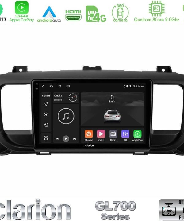 Kimpiris - Clarion GL700 Series 8Core Android13 4+64GB Citroen/Peugeot/Opel/Toyota Navigation Multimedia Tablet 9" Με Carplay & Android Auto