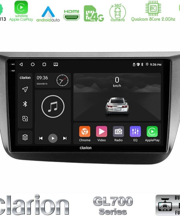 Kimpiris - Clarion GL700 Series 8Core Android13 4+64GB Seat Altea 2004-2015 Navigation Multimedia Tablet 9" Με Carplay & Android Auto