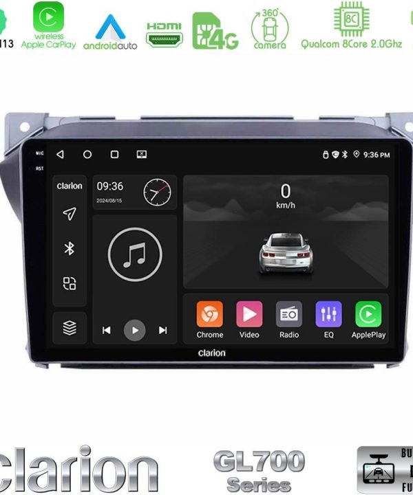 Kimpiris - Clarion GL700 Series Suzuki Alto & Nissan Pixo 8Core Android13 4+64GB Navigation Multimedia Tablet 9" Με Carplay & Android Auto