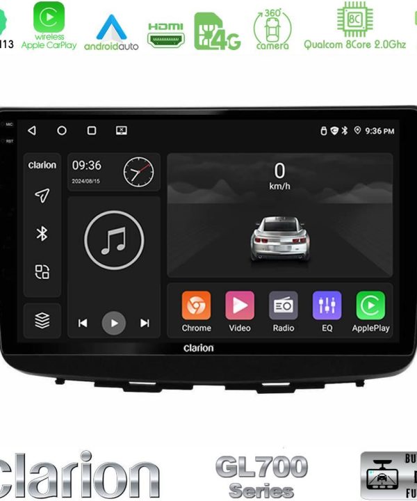 Kimpiris - Clarion GL700 Series 8Core Android13 4+64GB Suzuki Baleno 2016-2021 Navigation Multimedia Tablet 9" Με Carplay & Android Auto