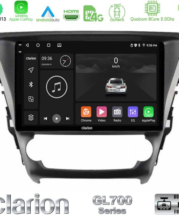Kimpiris - Clarion GL700 Series 8Core Android13 4+64GB Toyota Avensis 2015-2018 Navigation Multimedia Tablet 9" Με Carplay & Android Auto