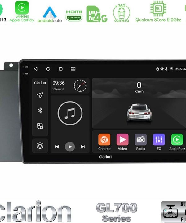 Kimpiris - Clarion GL700 Series 8Core Android13 4+64GB Volvo S60 2004-2009 Navigation Multimedia Tablet 9" Με Carplay & Android Auto