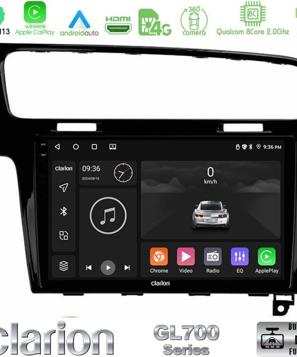 Kimpiris - Clarion GL700 Series 8Core Android13 4+64GB VW GOLF 7 Navigation Multimedia Tablet 10" Με Carplay & Android Auto