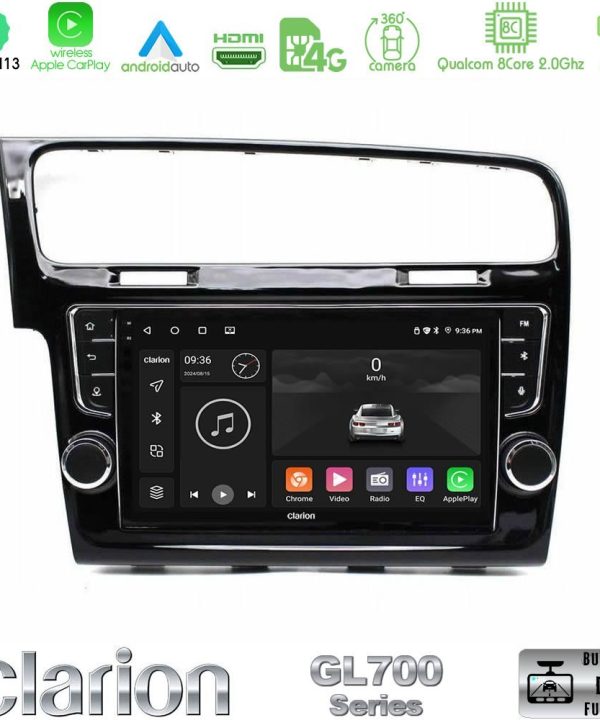 Kimpiris - Clarion GL700 Series 8Core Android13 4+64GB VW GOLF 7 Navigation Multimedia Tablet 9" Με Carplay & Android Auto (OEM Look)