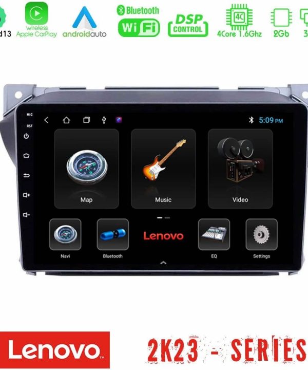 Kimpiris - Lenovo Car Pad Suzuki Alto & Nissan Pixo 4Core Android 13 2+32GB Navigation Multimedia Tablet 9"