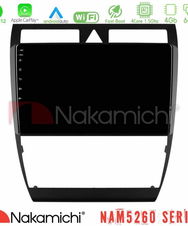 Kimpiris - Nakamichi NAM5260 Series 4Core Android12 4+64GB Audi A6 (C5) 1997-2004 Navigation Multimedia Tablet 9" Με Carplay & Android Auto