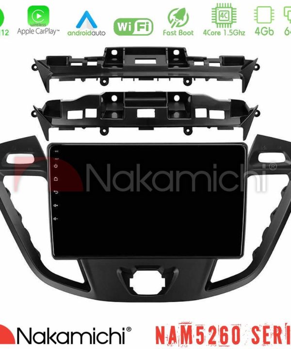Kimpiris - Nakamichi NAM5260 Series 4Core Android12 4+64GB Ford Transit Custom/Tourneo Custom Navigation Multimedia Tablet 9" Με Carplay & Android Auto