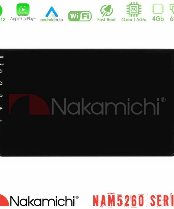 Kimpiris - Nakamichi NAM5260 Series 4Core Android12 4+64GB Fiat Tipo 2015-2022 (Hatchback) Navigation Multimedia Tablet 9" Με Carplay & Android Auto