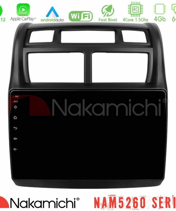 Kimpiris - Nakamichi NAM5260 Series 4Core Android12 4+64GB Kia Sportage 2008-2011 Navigation Multimedia Tablet 9" Με Carplay & Android Auto