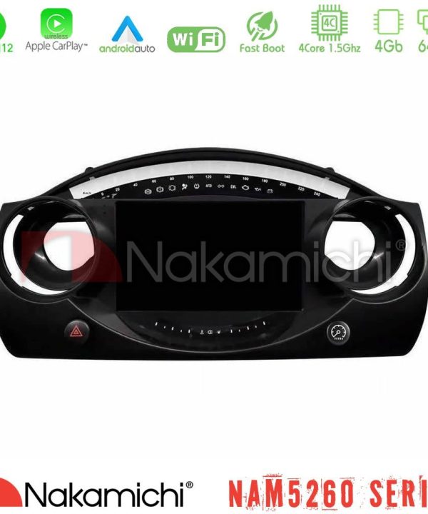 Kimpiris - Nakamichi NAM5260 Series 4Core Android12 4+64GB Mini Cooper R50 Navigation Multimedia Tablet 9" Με Carplay & Android Auto