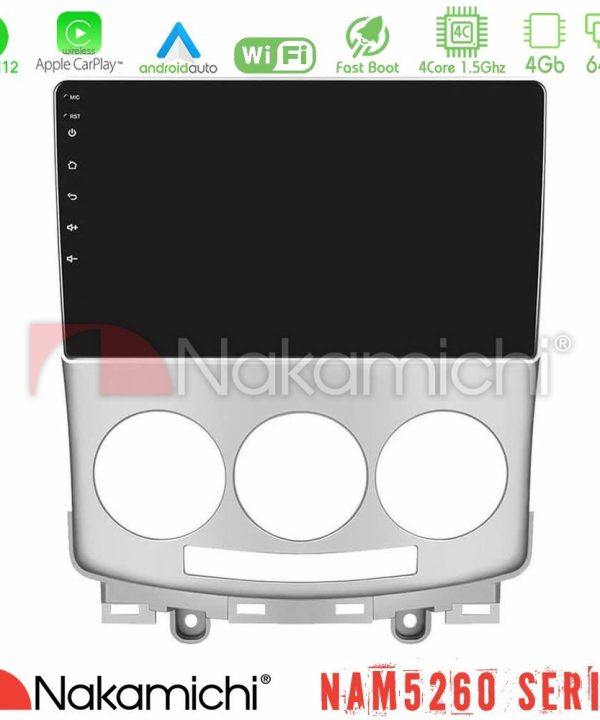 Kimpiris - Nakamichi NAM5260 Series Mazda 5 2004-2010 4Core Android12 4+64GB Navigation Multimedia Tablet 9" Με Carplay & Android Auto