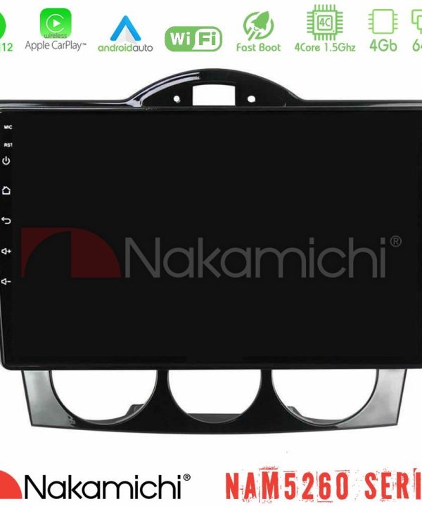 Kimpiris - Nakamichi NAM5260 Series 4Core Android12 4+64GB Mazda RX8 2003-2008 Navigation Multimedia Tablet 9" Με Carplay & Android Auto