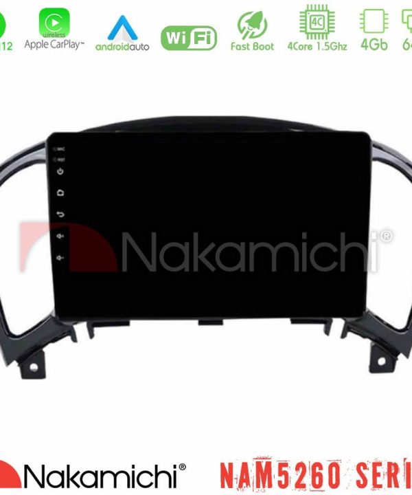 Kimpiris - Nakamichi NAM5260 Series 4Core Android12 4+64GB Nissan Juke Navigation Multimedia Tablet 9" Με Carplay & Android Auto