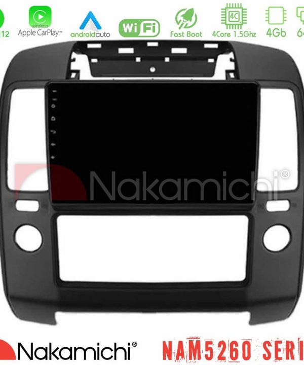 Kimpiris - Nakamichi NAM5260 Series 4Core Android12 4+64GB Nissan Navara Navigation Multimedia Tablet 9" Με Carplay & Android Auto