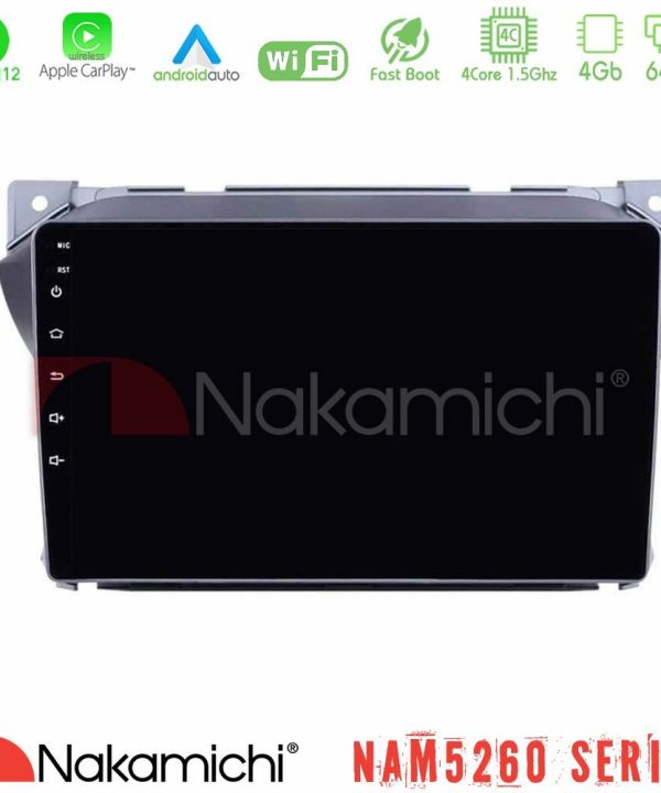 Kimpiris - Nakamichi NAM5260 Series Suzuki Alto & Nissan Pixo 4Core Android12 4+64GB Navigation Multimedia Tablet 9" Με Carplay & Android Auto