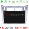 Kimpiris - Nakamichi NAM5260 Series 4Core Android12 4+64GB Toyota Yaris Navigation Multimedia Tablet 9" (Ασημί Χρώμα) Με Carplay & Android Auto
