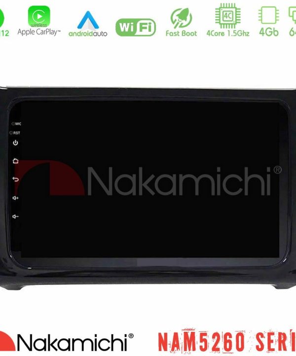 Kimpiris - Nakamichi NAM5260 Series 4Core Android12 4+64GB Vw Polo Navigation Multimedia Tablet 9" Με Carplay & Android Auto