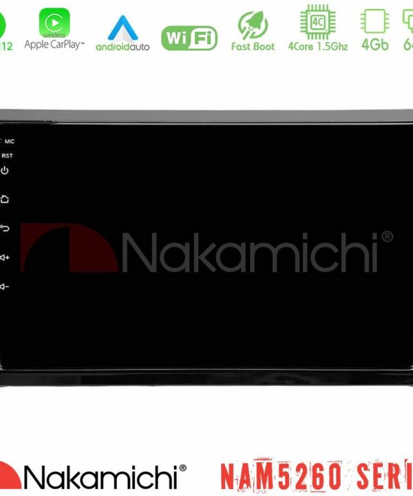 Kimpiris - Nakamichi NAM5260 Series 4Core Android12 4+64GB VW Beetle Navigation Multimedia Tablet 9" Με Carplay & Android Auto