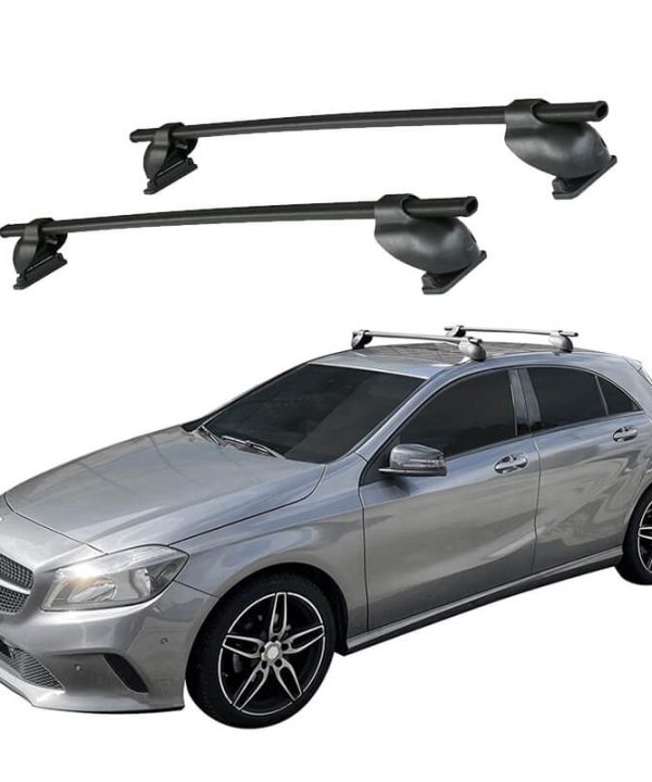 Kimpiris - Μπάρες Οροφής Σιδερένιες Cam Με Άκρα Logico Για Hyundai Accent III 5D 06-10 / Kia Picanto 5D 04-10 / Skoda Superb 4D 02-07 120cm Μαύρες 2 Τεμάχια
