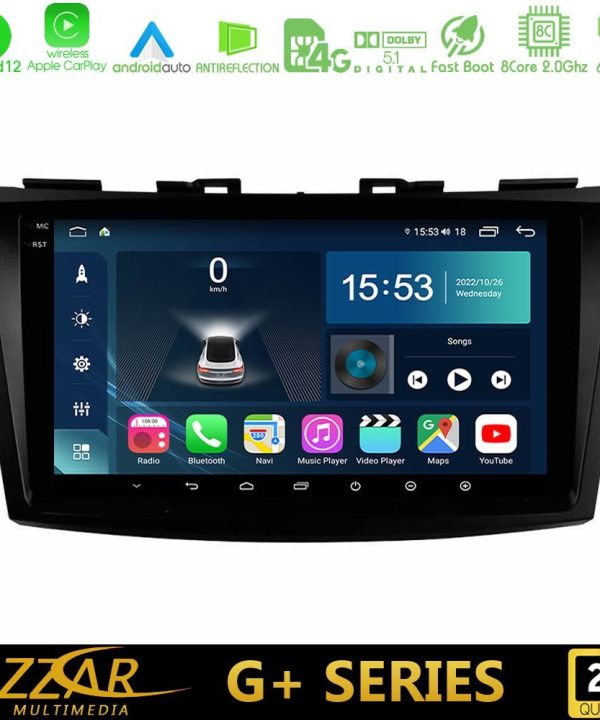Kimpiris - Bizzar G+ Series Suzuki Swift 2011-2016 8core Android12 6+128GB Navigation Multimedia Tablet 9"