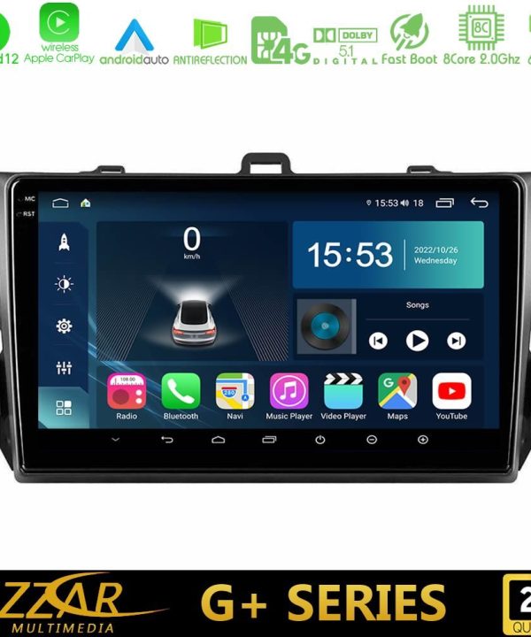 Kimpiris - Bizzar G+ Series Toyota Corolla 2007-2012 8core Android12 6+128GB Navigation Multimedia Tablet 9"
