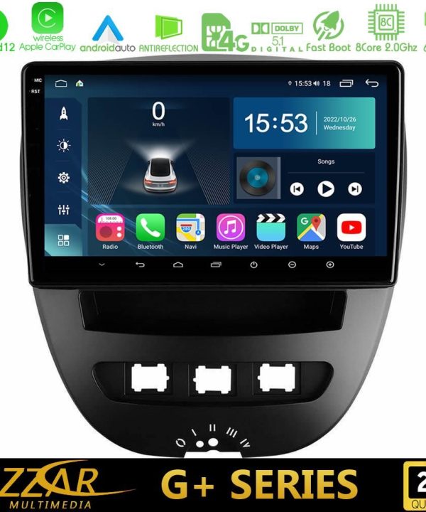 Kimpiris - Bizzar G+ Series Toyota Aygo/Citroen C1/Peugeot 107 8core Android12 6+128GB Navigation Multimedia Tablet 10"