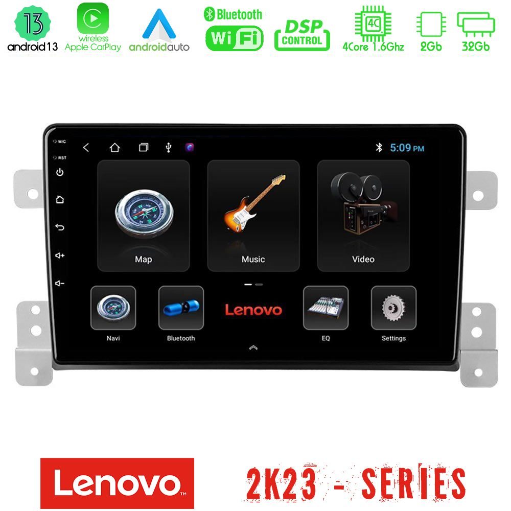 Kimpiris - Lenovo Car Pad Suzuki Grand Vitara 4Core Android 13 2+32GB Navigation Multimedia Tablet 9"