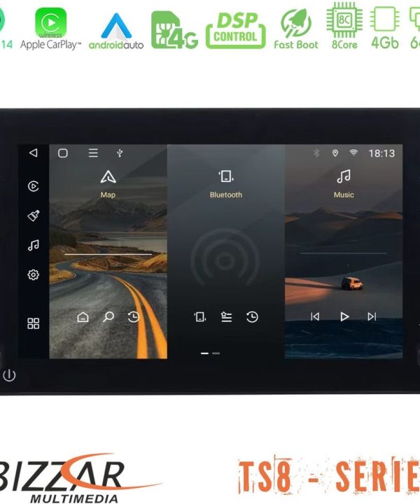 Kimpiris - Bizzar Alfa Romeo 159/Brera/Spider 8Core Android14 4+64GB Navigation Multimedia Tablet 7" Με Carplay & Android Auto (OEM Style)