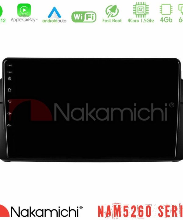 Kimpiris - Nakamichi NAM5260 Series 4Core Android12 4+64GB BMW E46 Navigation Multimedia Tablet 9" Με Carplay & Android Auto