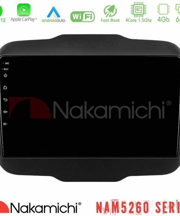 Kimpiris - Nakamichi NAM5260 Series 4Core Android12 4+64GB Jeep Renegade 2015-2019 Navigation Multimedia Tablet 9" Με Carplay & Android Auto