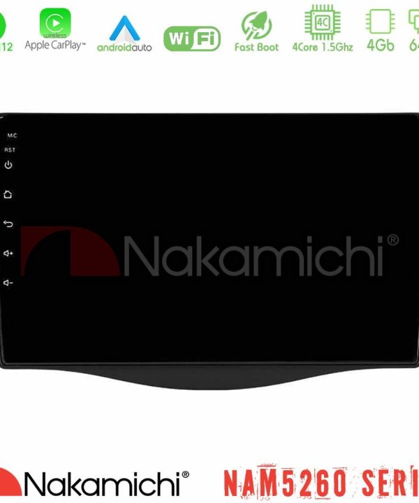Kimpiris - Nakamichi NAM5260 Series 4Core Android12 4+64GB Toyota RAV4 Navigation Multimedia Tablet 9" Με Carplay & Android Auto