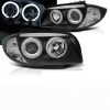 Kimpiris - Μπροστινά Φανάρια Set Για Bmw 1 E87/E88/E81/E82 04-11 ccfl Angel Eyes Μαύρα Sonar