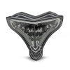 Kimpiris - Πισινό Φανάρι Moto Για Yamaha YZF-R1 09-14 Full Led Με Φλας Smoke/ Crystal